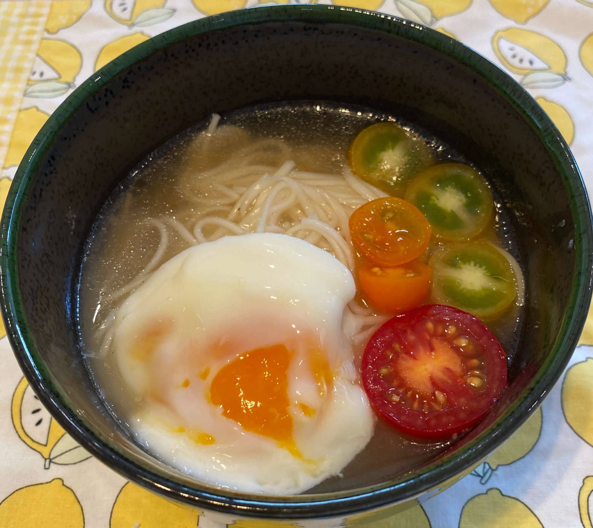 そうめんで☆韓国冷麺風