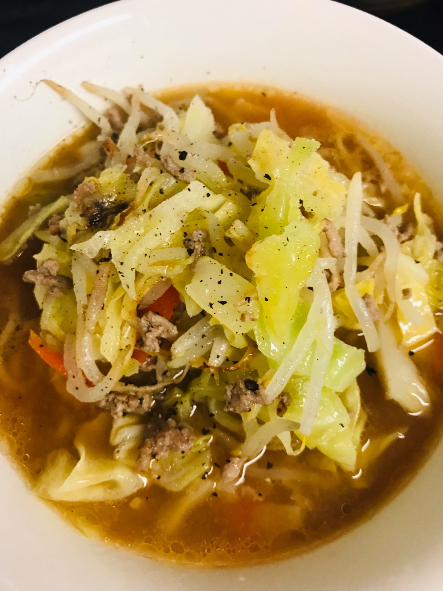 野菜たっぷり味噌ラーメン