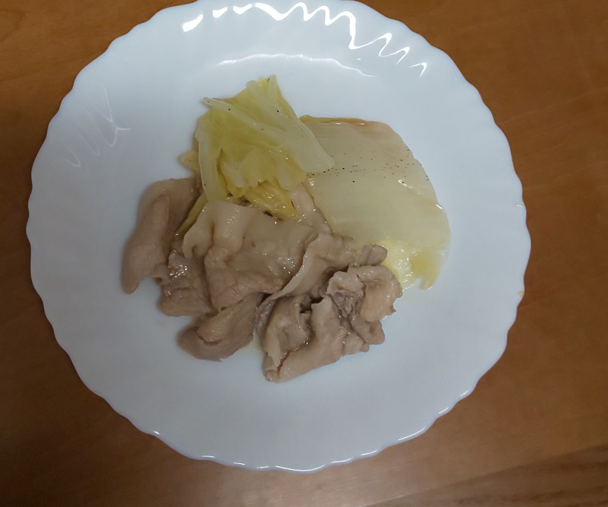 白菜と豚肉の煮物