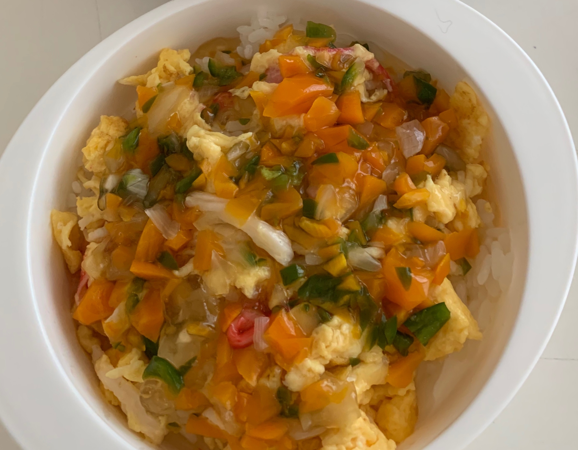 1歳児がパクパク!野菜あんかけ豆腐カニ玉