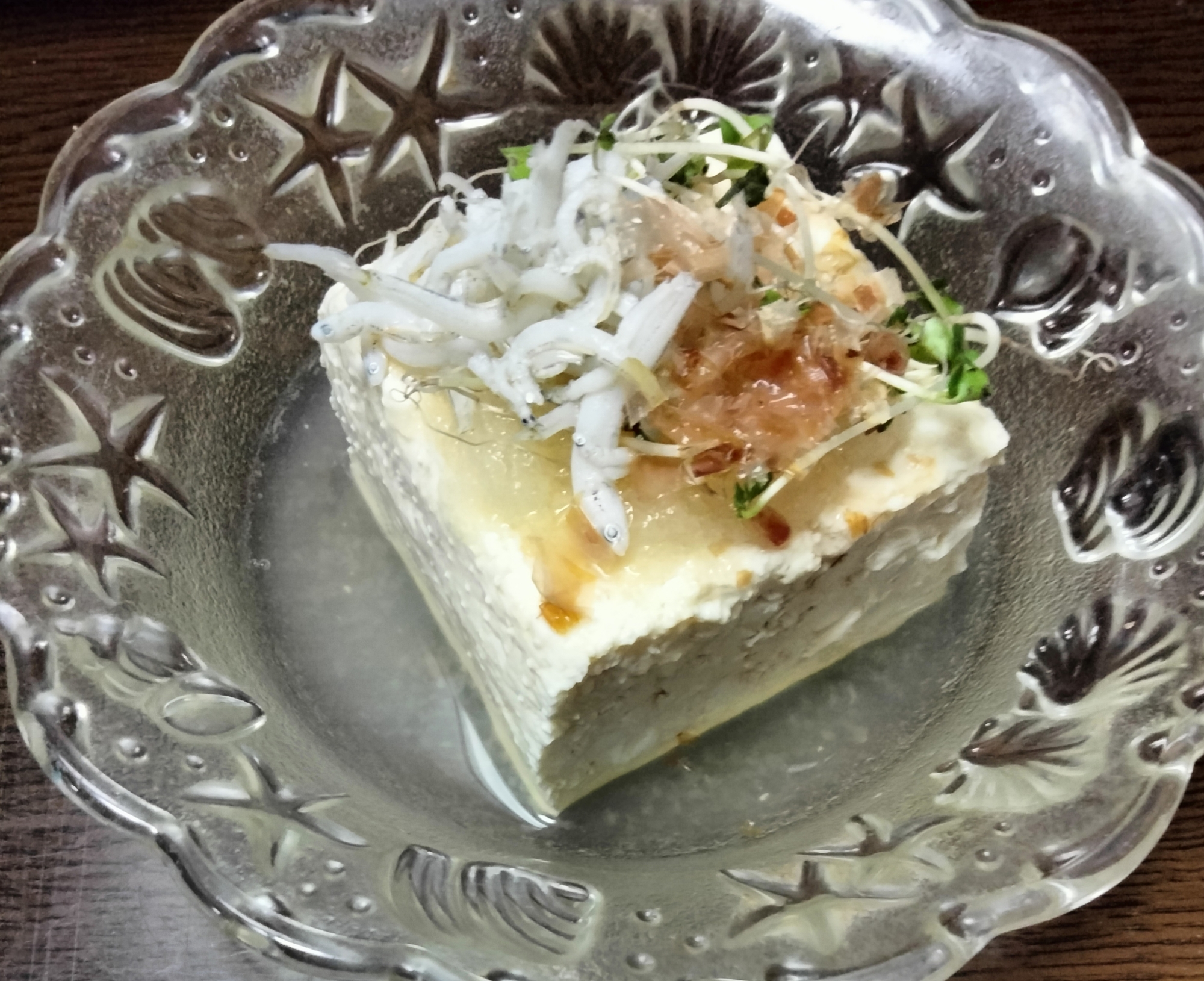 冷奴アレンジ 大根おろし&しらすスプラウトおかか