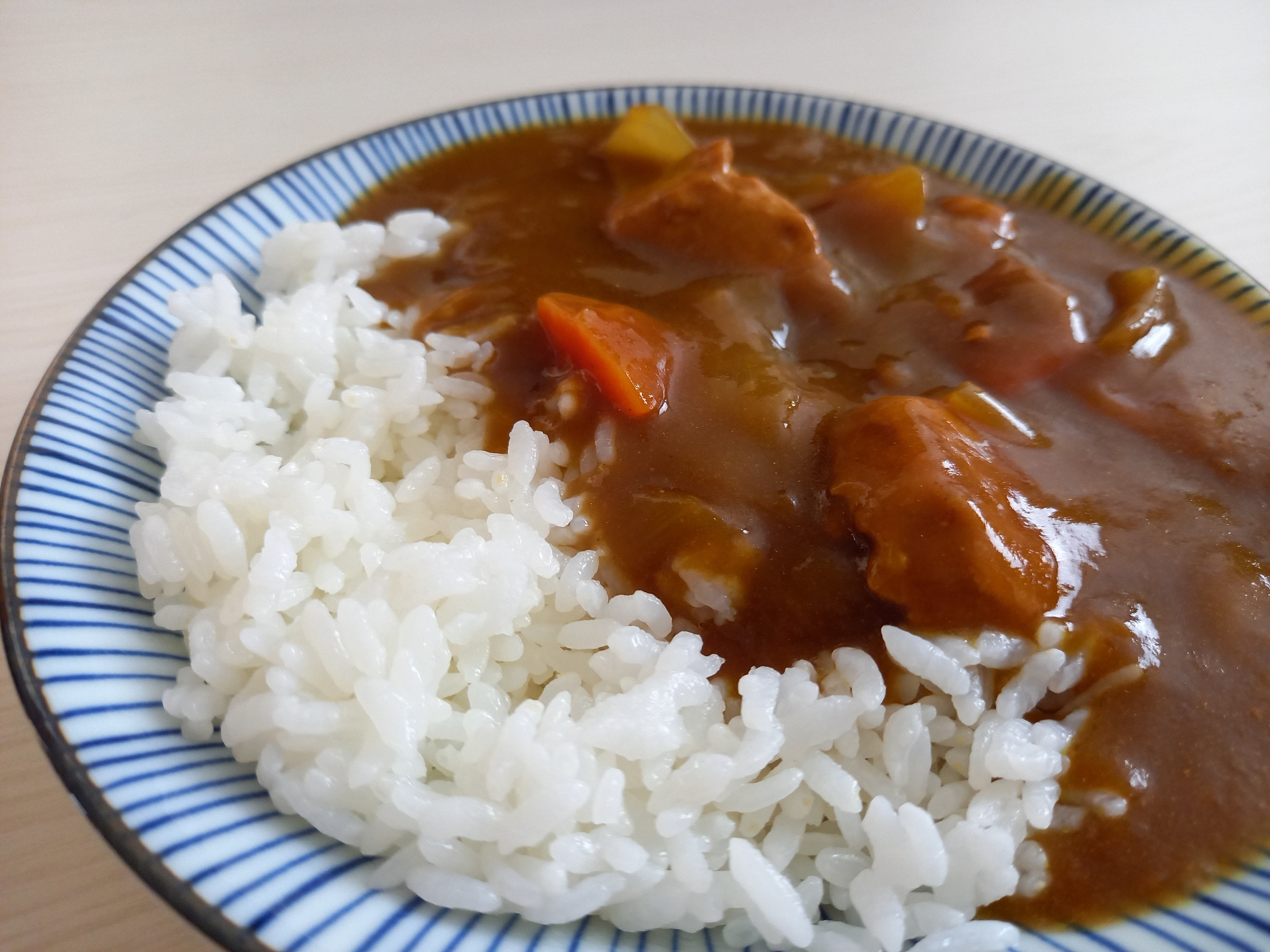 鶏むね肉でカレーライス⭐