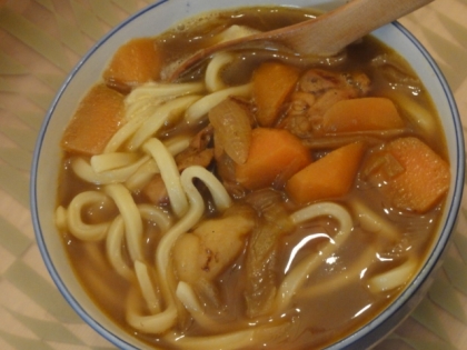 余ったカレーをリメイク☆和風カレーうどん