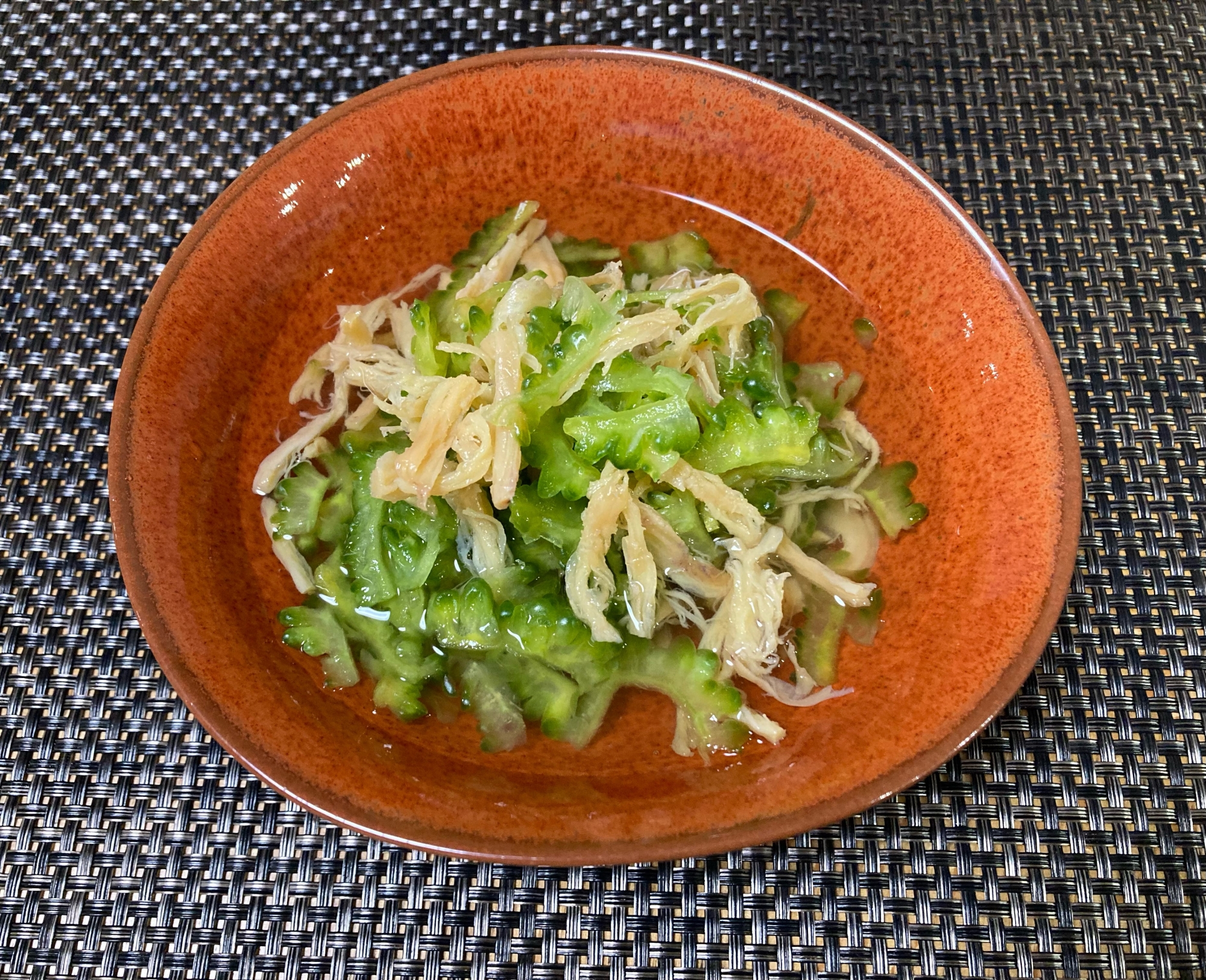 ゴーヤとさきイカの激ウマ酢の物