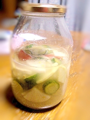 塩麹で発酵させた☆水キムチ
