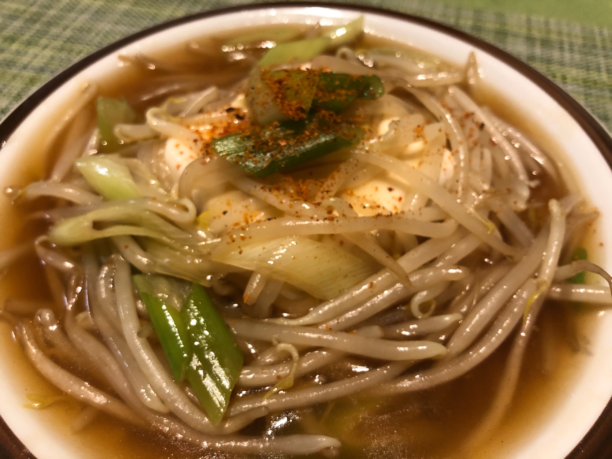 簡単副菜♫ 豆腐ともやしの優しいあんかけスープ