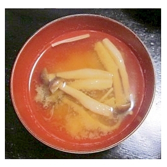 えのきとしめじの味噌汁（液体みそ）