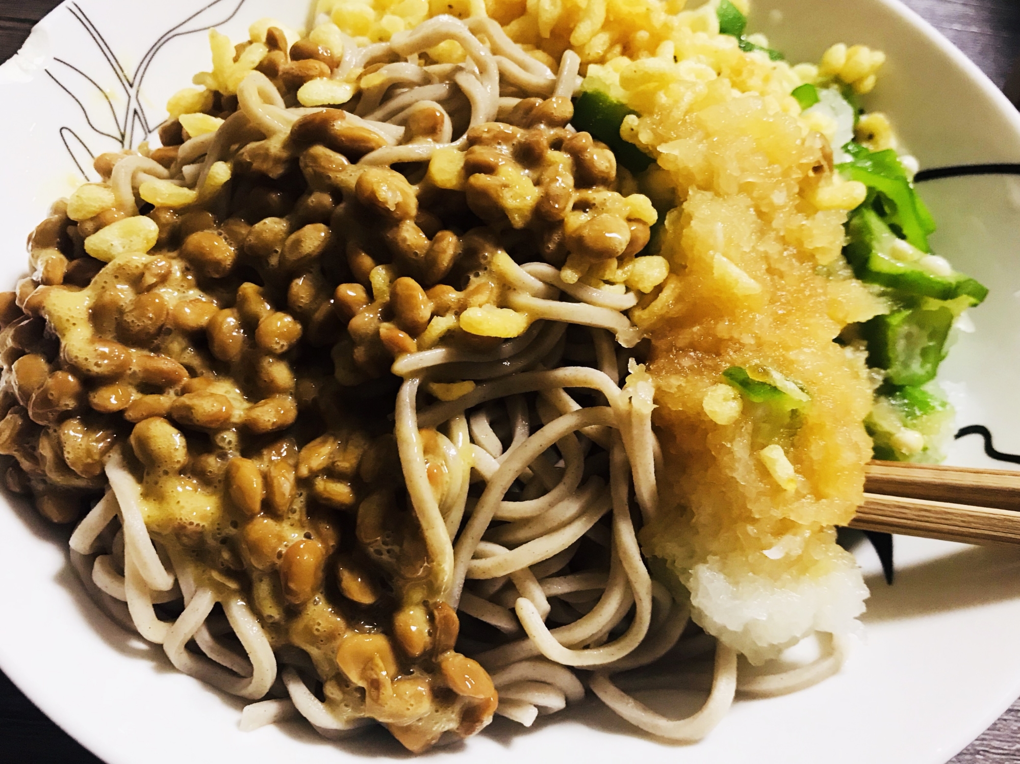 サッパリ美味しいネバネバ蕎麦