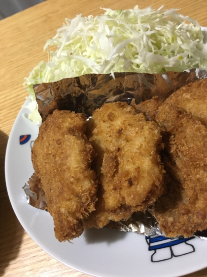 下味にニンニクとかを使うのははじめて〜
ガッツリで美味しかったです^ ^