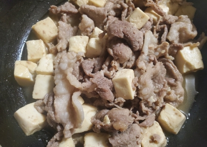 豚肉で作る肉豆腐