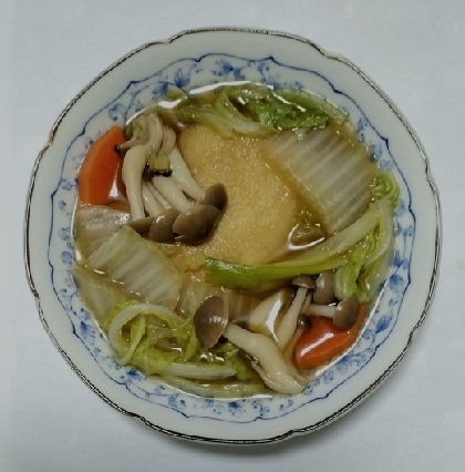 あっさり味でホッとする一品！お餅が柔らかく生姜の風味が美味しいです♪