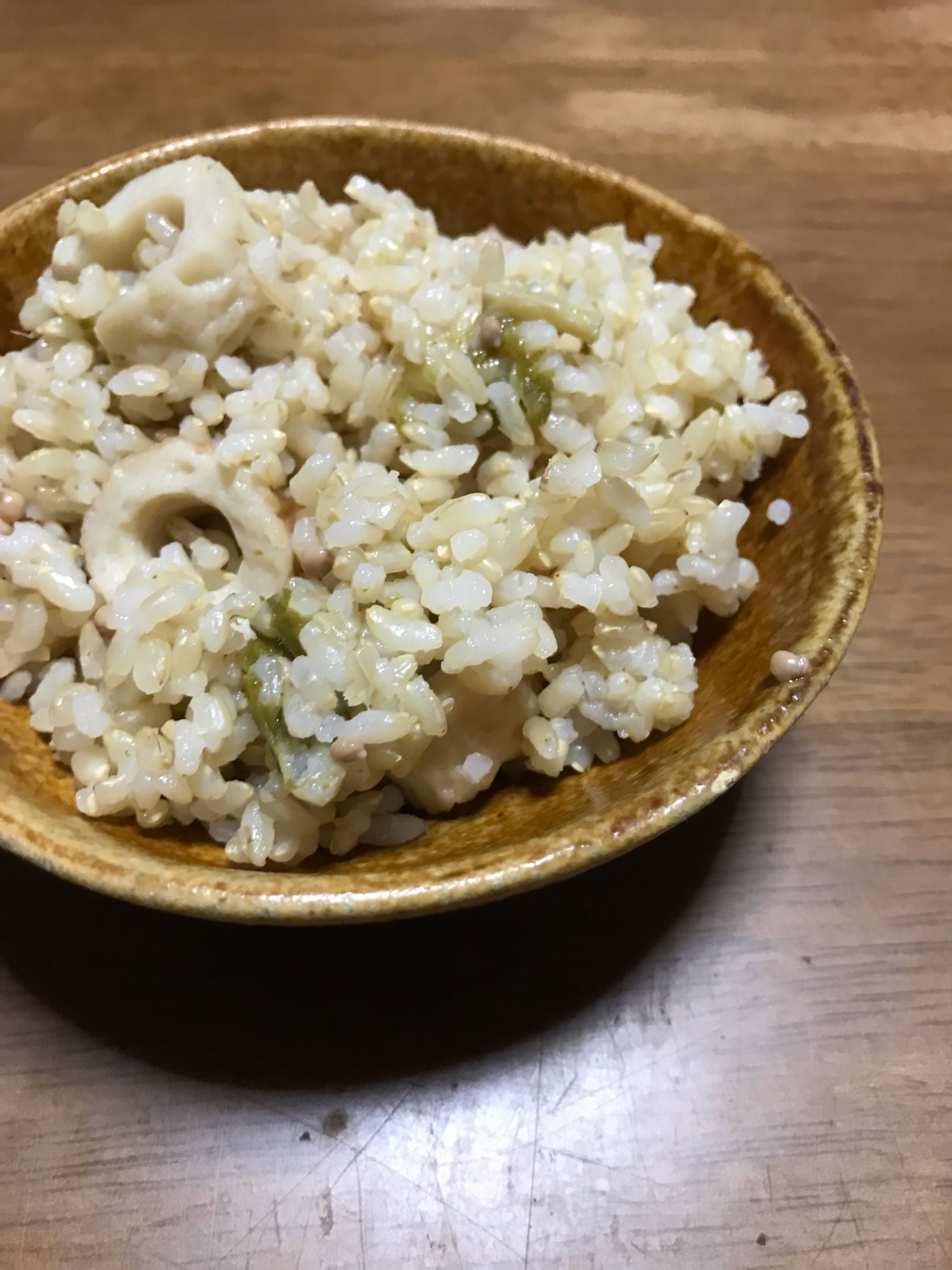 ちくわとオクラの炊き込みご飯