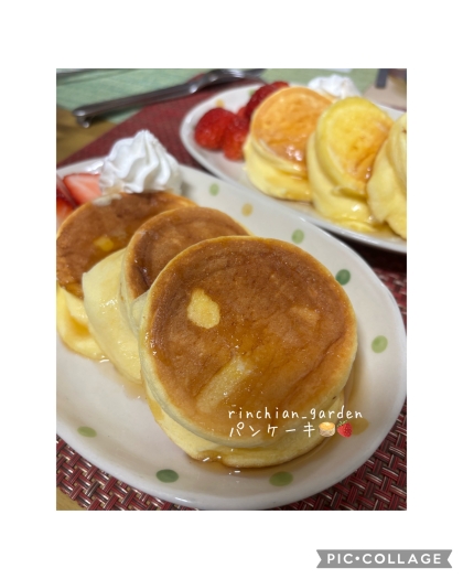 材料５つ！幸せのパンケーキ風♡スフレパンケーキ♪
