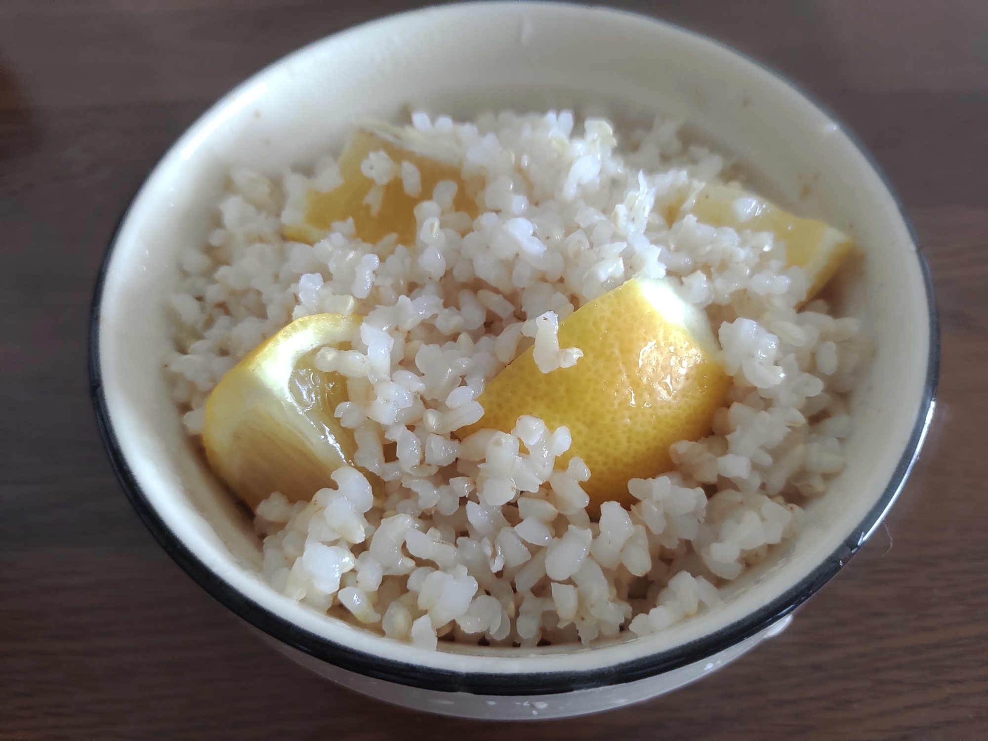 レモンの玄米炊き込みご飯