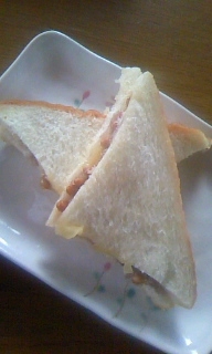 納豆チーズ☆食パン
