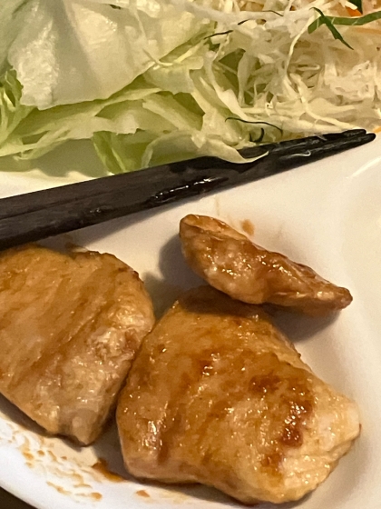 鷄むね肉のにんにくレモン醤油焼き✿