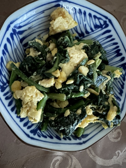 簡単でうまい！ほうれん草の卵炒め