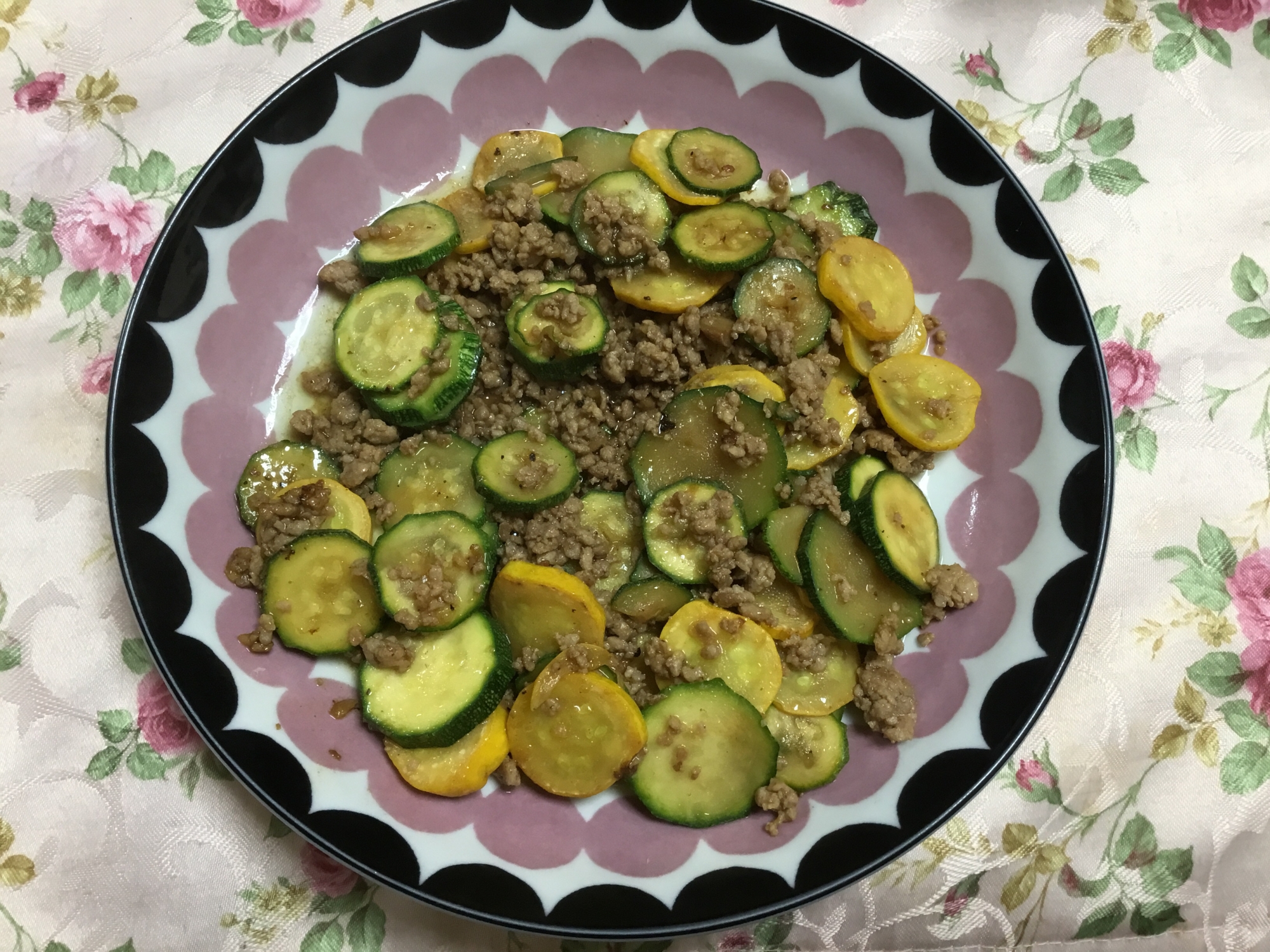 ズッキーニと豚肉炒め