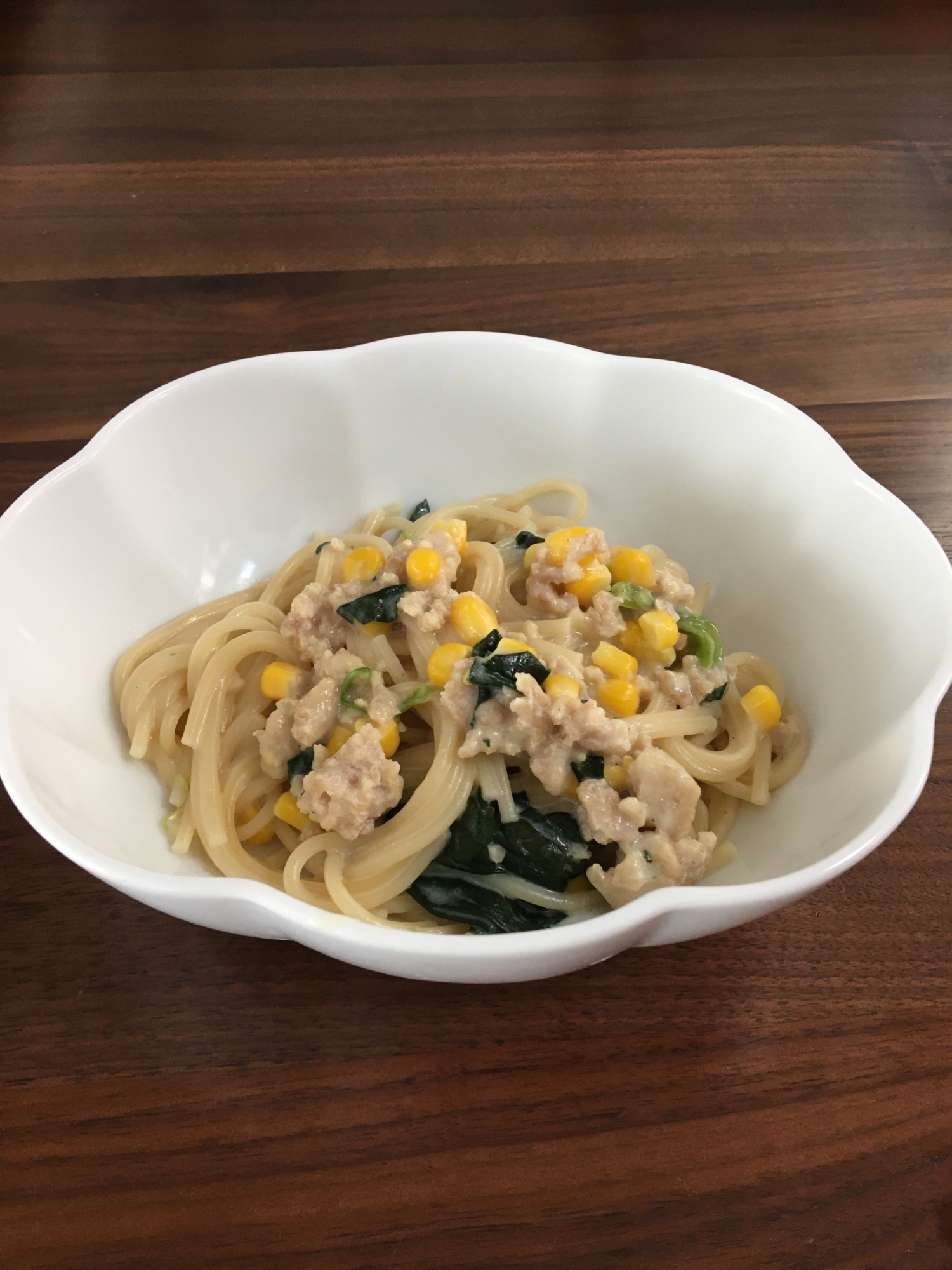 2歳ランチ⭐簡単⭐︎和風クリームパスタ