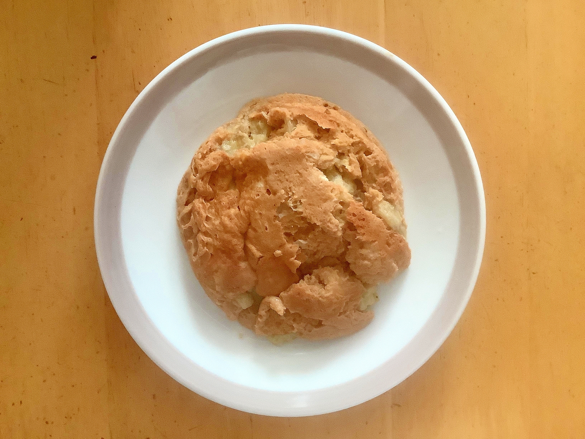 レンジで☆材料4つで作れる！バナナきな粉ケーキ♪