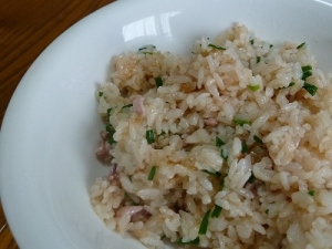 調味料不要！いか塩辛のチャーハン♪