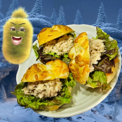 ミニロールでツナマヨサンド