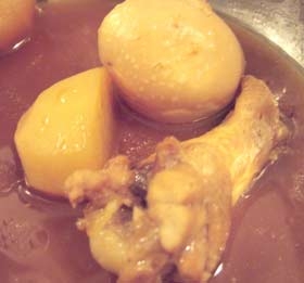 残りもの写真ですみません。じゃがいも入りです。お肉が柔らかくて、さっぱりとしておいしかったです。