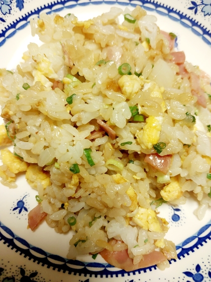 鶏ニラ炒飯。