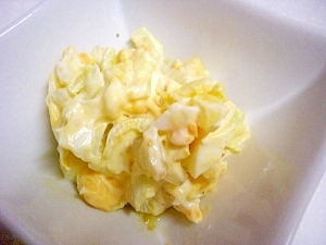 白菜と卵の和風マヨサラダ