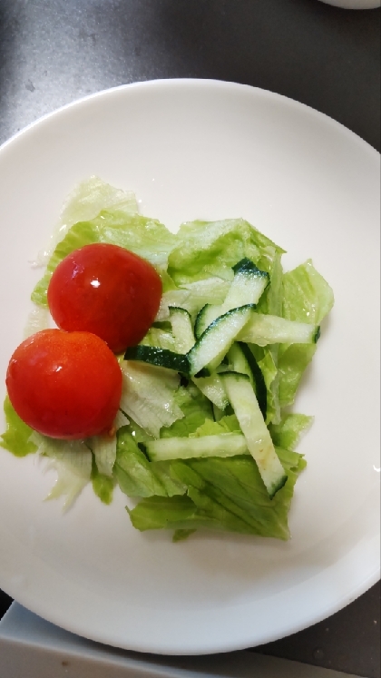 野菜サラダ（ミニトマト・きゅうり・レタス）