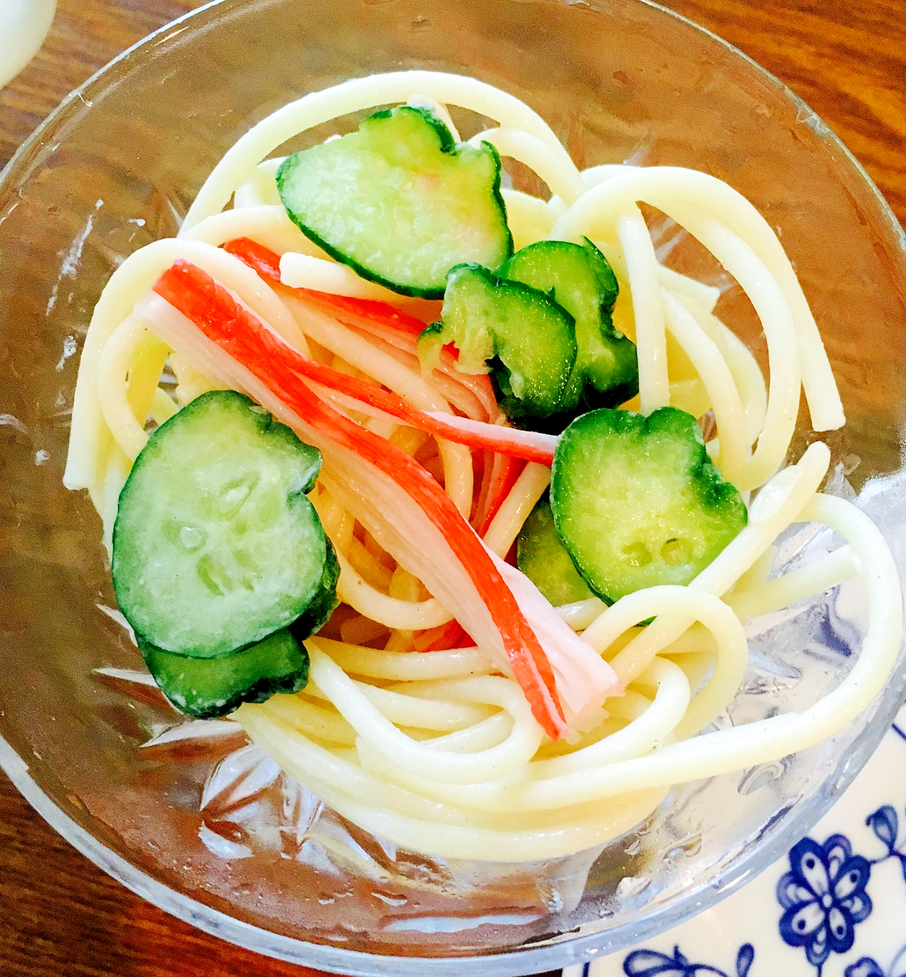 カニカマときゅうりのスパサラダ