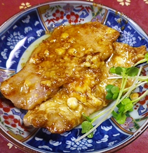 豚肉のマヨワサビ醤油焼き