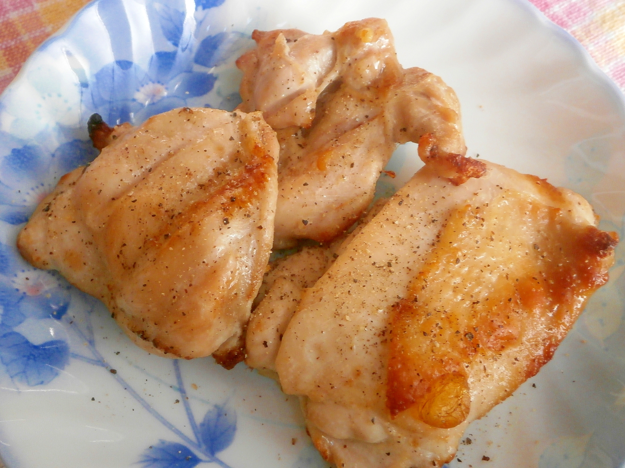 魚焼きグリルで！塩マヨチキン