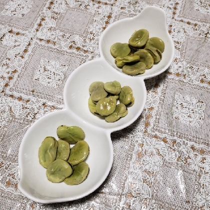 洗い物なし！　ほっくほくのそら豆のトースター焼き