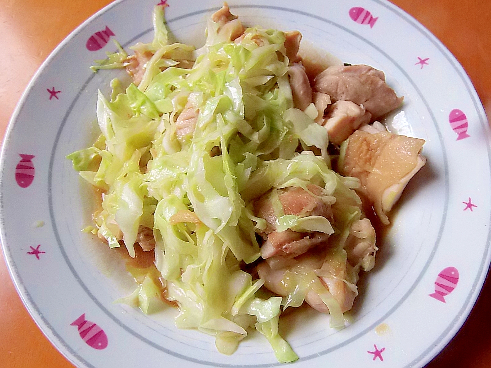 鶏肉とキャベツのレモン醤油和え