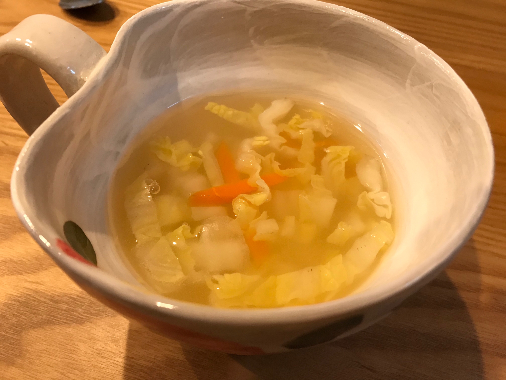 白菜と人参のスープ