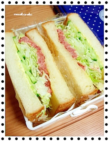 コンビーフマヨ サンド レシピ 作り方 By ねうしとら子 楽天レシピ