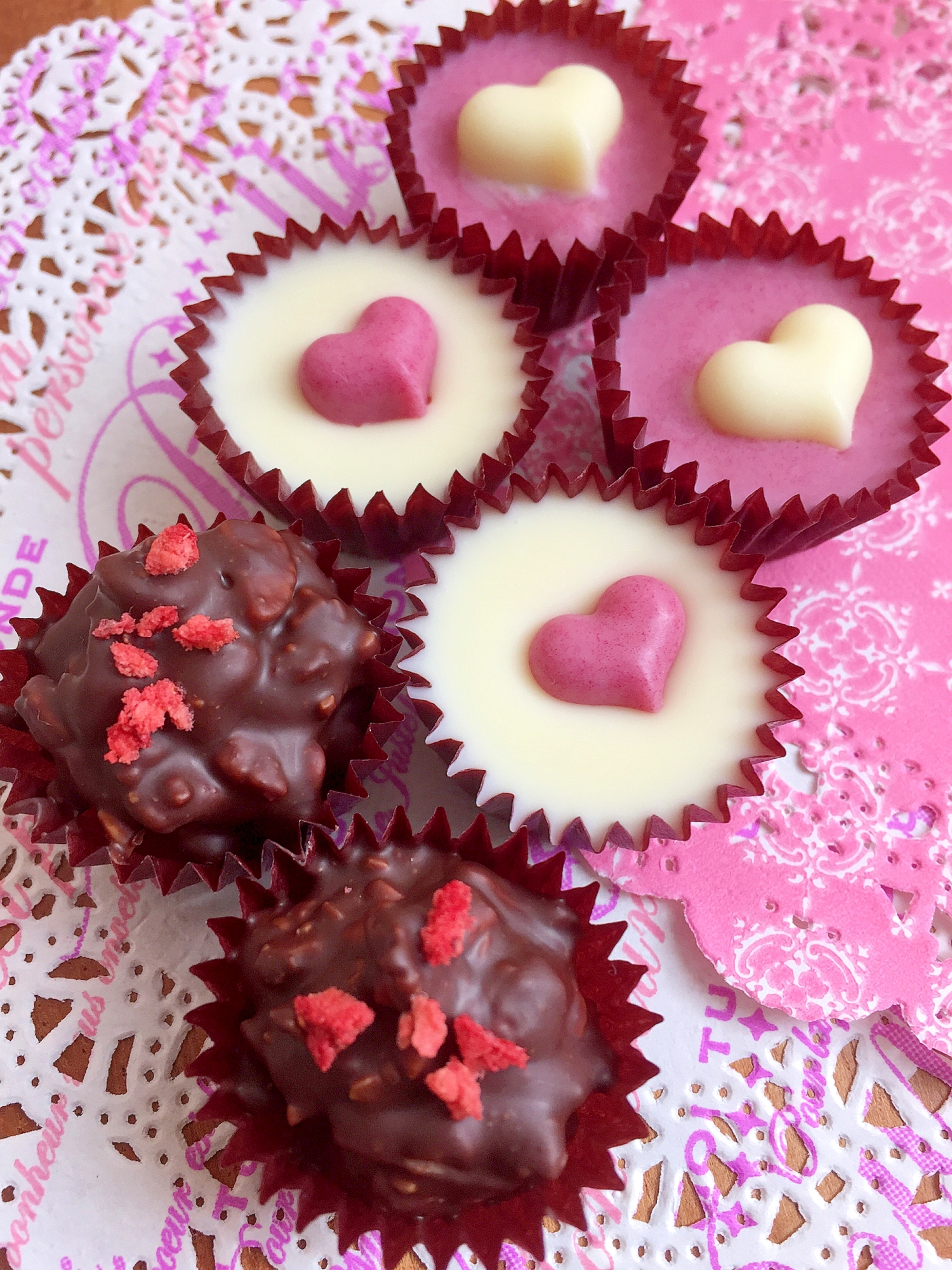 子供だけで作れる 3種類のバレンタインチョコレート レシピ 作り方 By Aka Ru 楽天レシピ
