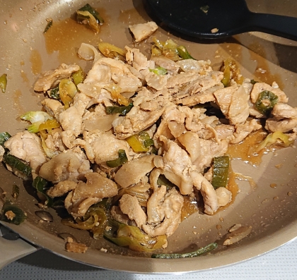 長ねぎ入り豚の生姜焼き丼