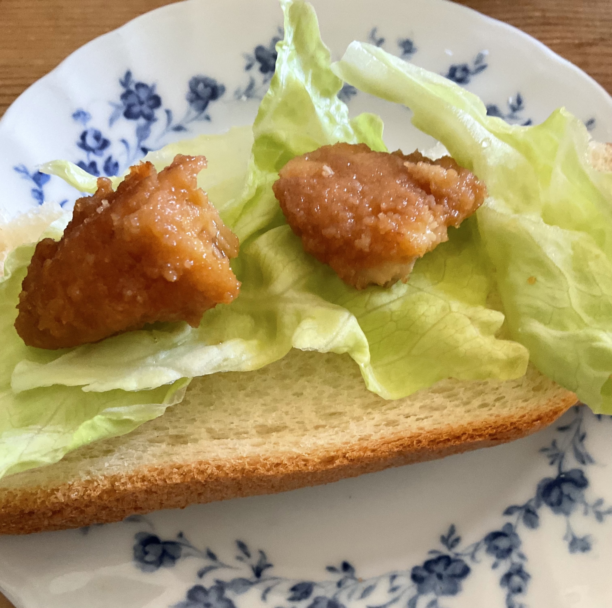 ささみカツレタスオープンサンド♪