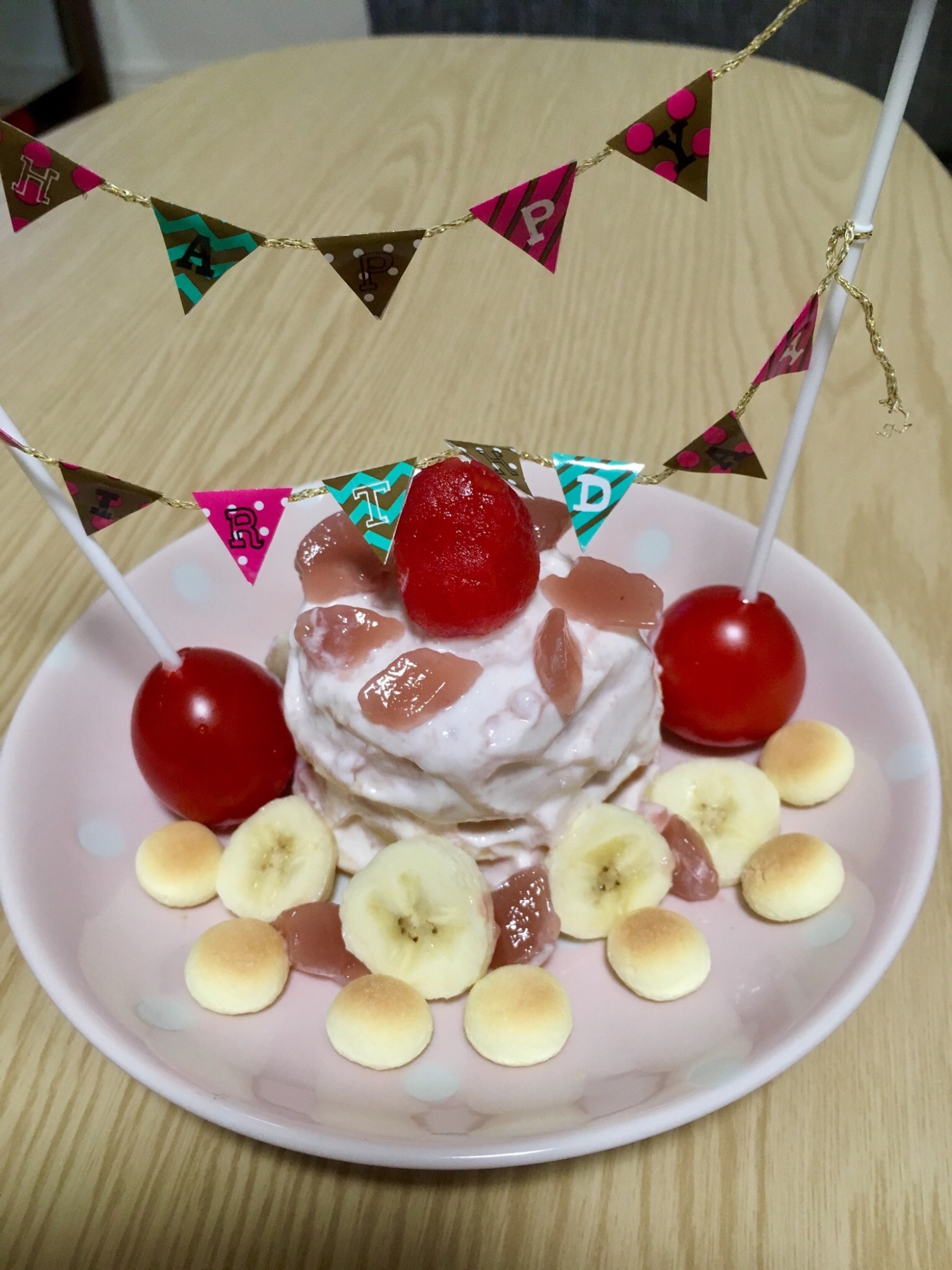 1歳の誕生日♡パンケーキタワー