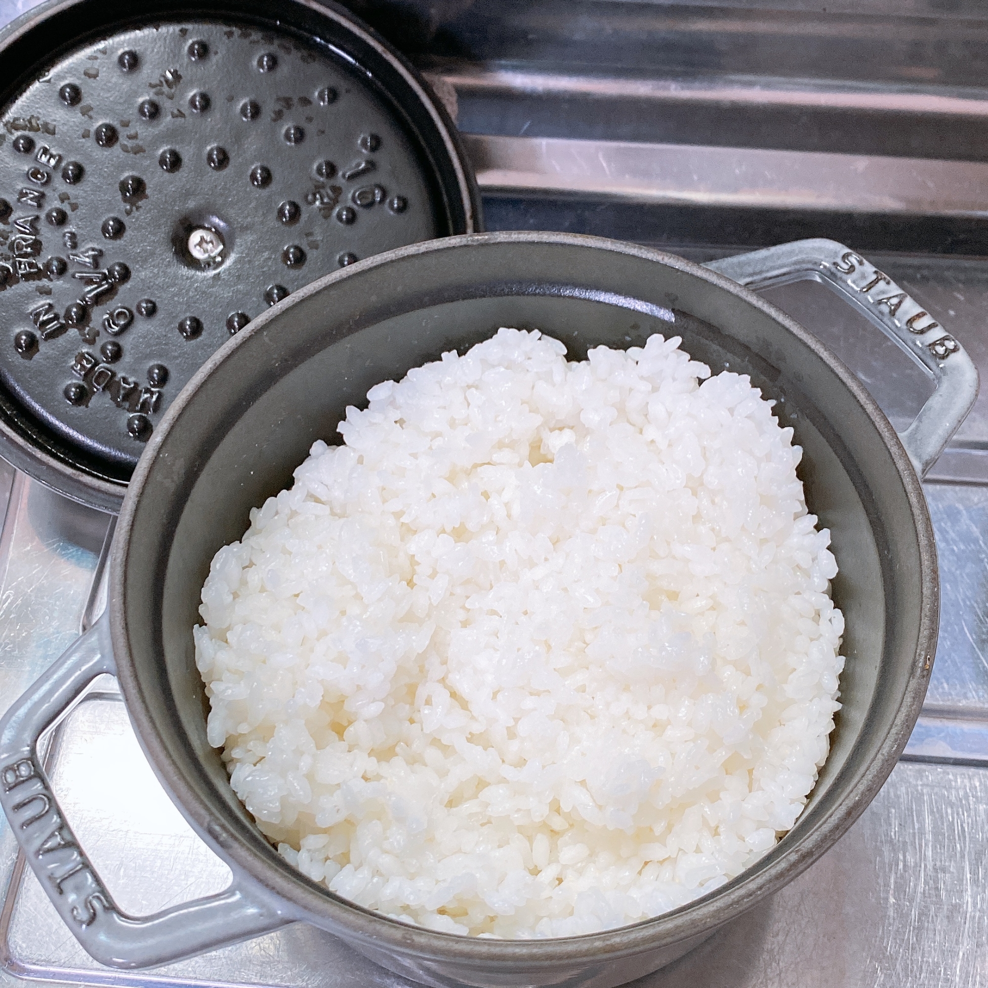 簡単★ストウブ鍋で2合炊飯(IHの場合)
