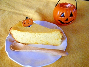 ホームベーカリーで楽チン♪かぼちゃのチーズケーキ