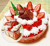 オーブン不要!クリスマスのムースケーキ!