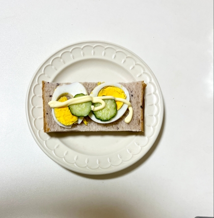 ゆで卵きゅうりサンド˖✧˖°