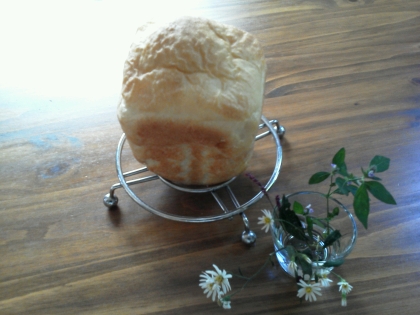 ごはんパン初めて作りました。思ってた以上にもっちもちで感動しました☆
ごちそうさまでした！！