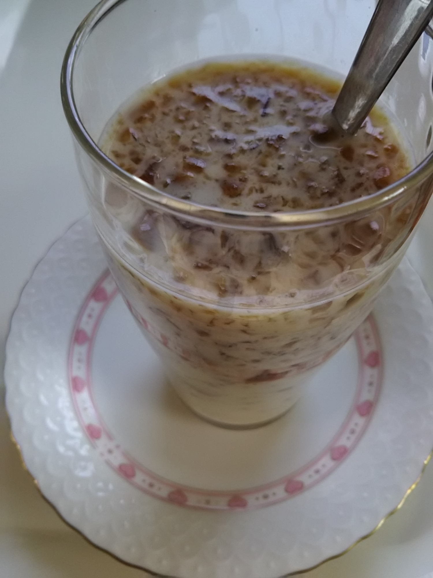 粉寒天で作る(^^)飲むコーヒーゼリーミルク