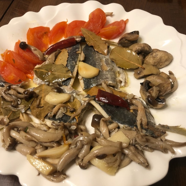 ローリエで鯵のアヒージョ No 1 レシピ 作り方 By いつちやんk 楽天レシピ ローリエで鯵のアヒージョ No 1 レシピ 作り方 By いつちやんk 楽天レシピ