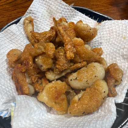 簡単おいしい！カリカリ鶏皮スナック