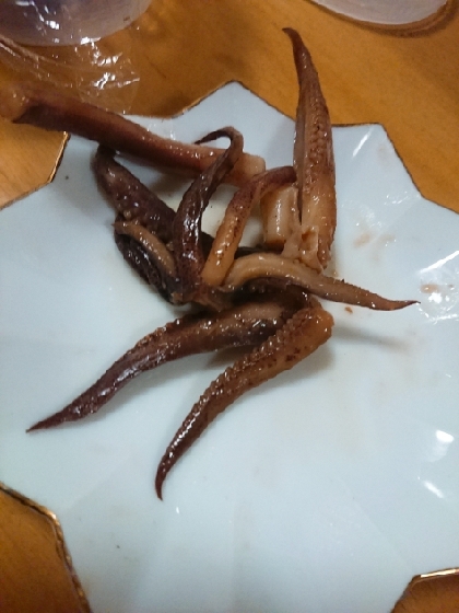 イカゲソの甘辛醤油